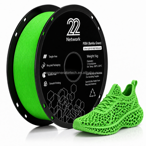 Filament PEBA 22Network 1,75 mm 1 kg Shore 90A Ultra Léger Haute Résilience pour Semelles Intermédiaires de Chaussures - Vert Vif - Product Image 1