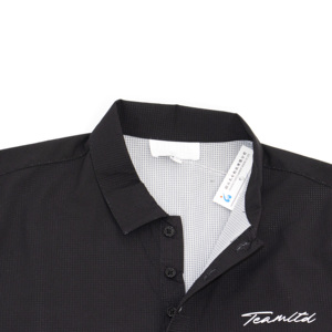 Trending New Design Polyester Spandex Leisure <b>Black</b> <b>Men</b> Short Sleeve <b>Polo</b> Hawaiian <b>Shirts</b> - Product Image 3