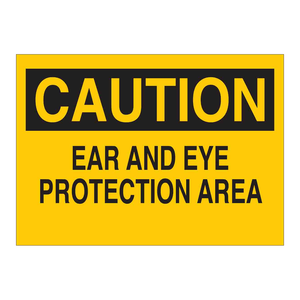 Panneau de signalisation de protection des oreilles et des yeux pour les laboratoires et les sites industriels - Product Image 3