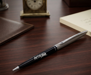 Stylo à bille à rouleau en métal personnalisé de 0.5mm avec nom imprimé, nouveauté commerciale, cadeau d'entreprise parfait pour patron et enseignant - Product Image 2