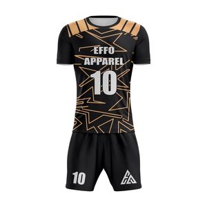 Uniformes de Fútbol Personalizados para Adultos con Logotipo OEM, Ropa Deportiva al por Mayor, Camiseta de Fútbol Personalizada con Nombre y Número, 100% Poliéster - Product Image 6