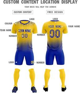 Uniforme de Fútbol de Último Diseño 100% Poliéster, Nuevo Estilo, Uniforme Profesional para Adultos, Calidad Premium, Color Personalizado, Logotipo Personalizado - Product Image 3