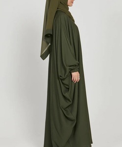 Hot Selling Vintage Silk Muslim Women <b>Dress</b> Prayer Garment Breathable Women Abayas <b>Long</b> Full Cover Spring Autumn Four Season - Product Image 4