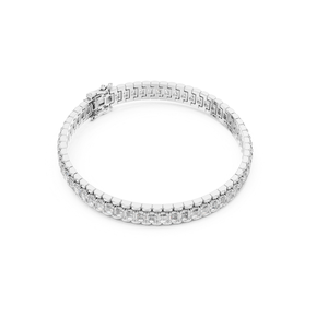 Wholesale Supply Moissanite Diamond <b>Bracelet</b> with Emerald Cut Vintage-Inspired Design and <b>Adjustable</b> Chain at Best Price - Product Image 2