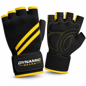 Gants de musculation sans doigts DYNAMIC GEARS, légers, à séchage rapide, respirants, avec sangle de poignet réglable, unisexe - Product Image 5