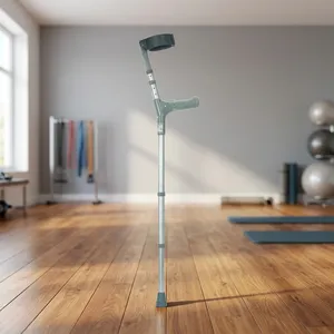 Béquille de coude réglable, légère et durable pour le soutien des fractures, aide à la marche pour les soins de santé, avec fonction de transport amovible et réglable en hauteur - Product Image 5