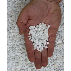 Granuli <span class=keywords><strong>di</strong></span> <span class=keywords><strong>Marmo</strong></span> Bianco <span class=keywords><strong>di</strong></span> Carrara 6-9mm - Sacchi da 25kg Alimac Srl Origine Italia 100% Riciclato e Certificato EPD - Product Image 1