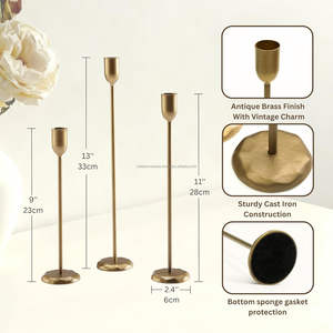 Candelabros Modernos y Duraderos de Metal para Bodas, Cumpleaños, Hogar, Bar, Fiestas y Decoración Navideña - Product Image 2