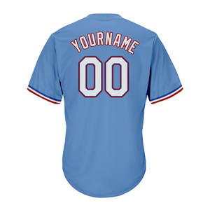 Camiseta de Béisbol de Manga Corta de Alta Calidad, Secado Rápido, Transpirable, Cuello en V, 100% Poliéster, Ajuste Cómodo - Product Image 2