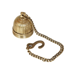 Campana Colgante de Latón con Cadena, Decoración Tradicional para Sala de Pooja, Ghanti Colgante para el Hogar y el Mandir - Product Image 1