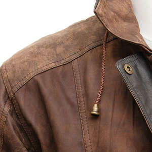 Chaqueta de Cuero Casual para Hombre, Nueva Colección 2026, Estilo Urbano, con Cierre, Impresión Personalizada, Impermeable, Resistente al Viento y Transpirable - Product Image 6