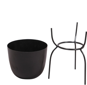 Best Selling Metal Planter Pot Farmhouse Decor Tabletop Iron Rustic Metal Flower <b>Vase</b> Creative Indoor Outdoor Planter Pot - Product Image 2