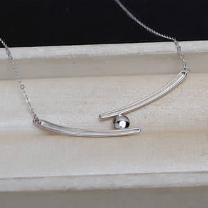 S925 Silver Pendant Necklace with 7-9 <b>Pearl</b> Holder Chopstick <b>Set</b> & DIY Chain <b>Jewelry</b> Accessories 4131 - Product Image 5