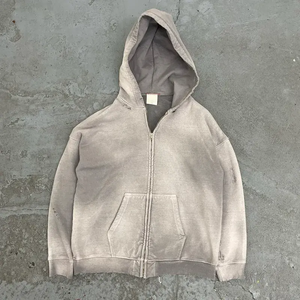 Men's <b>Brown</b> Hooded Zip-Up Sweatshirt Regular Fit Cotton <b>Fleece</b> Casual Winter Wear Pocket Design Customized - Product Image 4