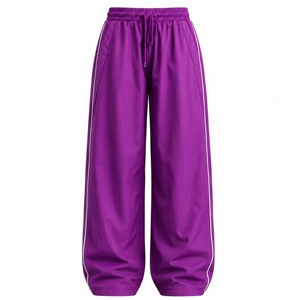 Pantalones de chándal anchos de lona para mujer, novedad 2026, de ajuste holgado, para invierno, joggers ligeros, ropa deportiva personalizada al por mayor - Product Image 1