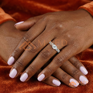 Princess Cut Moissanite Diamond Silver Ring for Women Engagement Wedding Ring Lab Grown Jewelry USA Luxury - Product Image 5