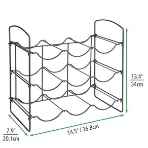 Metal Water Bottle Rack Storage Organizer for Kitchen Countertops Home Cabinet Pantry Bottle Holder Stand - Product Image 2