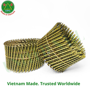 Clavos en espiral de 3" x 0.120, 4500 unidades, de acero a cuadros con vástago en espiral para pistola de aire, hechos en Vietnam |   Clavo en rollo - Product Image 6
