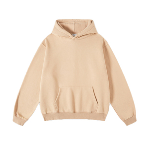 Sweat-shirts à capuche unisexes en coton biologique délavé à l'acide, coupe classique, molleton écologique, streetwear d'hiver – Vente en gros - Product Image 3