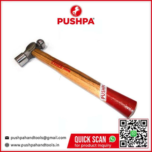 Marteau à tête sphérique professionnel, manche en bois, tête en acier forgé, outil manuel robuste pour atelier et garage - Product Image 2