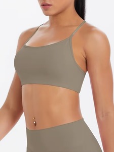 Soutien-gorge de sport élégant multi-positions sans armatures, confortable, dos nu, extensible, pour l'entraînement - Product Image 4