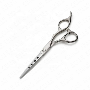 Professional Silver Stainless Steel Barber Hair Cutting Scissors Polished Finish Sharp Blade Beauty Salon <b>Tool</b> Custom Label - Product Image 5