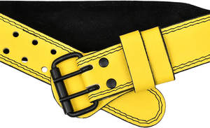 เข็มขัดยกน้ำหนักหนังบุหนา 4 นิ้ว ปรับแต่งได้ ทนทาน รองรับหลัง สำหรับออกกำลังกาย ยิม เวทเทรนนิ่ง เดดลิฟท์ - Product Image 5