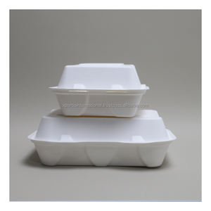 Envases de Pulpa de Caña de Azúcar al por Mayor, Tipo Concha, a Prueba de Fugas, Calidad Certificada Premium, para Comida para Llevar, para Catering y Restaurantes - Product Image 1