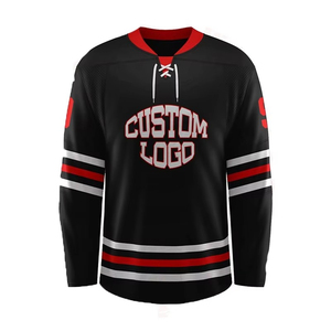 Camiseta de Hockey Personalizada al por Mayor de Alta Calidad con Logotipo Impreso, Diseño Personalizado para Equipos Masculinos Adultos, 100% Poliéster Transpirable - Product Image 1