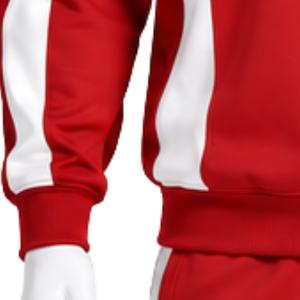 Sudadera Roja con Cuello Redondo y Paneles para Hombre, Manga Larga, Bloques de Color, Estilo Pullover, Ropa Deportiva Casual para Entrenamiento y Fitness, Venta al por Mayor Personalizada - Product Image 6