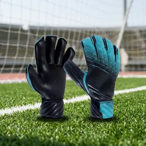 Unisex Full <b>Finger</b> PU Goalkeeper Gloves Non Slip Palm Adjustable Wrist <b>Strap</b> Breathable <b>Finger</b> Protection - Product Image 4