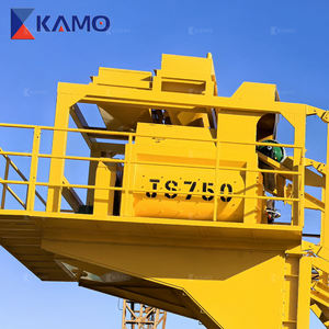 Stasiun Pencampur Beton Portabel Ringkas dengan <span class=keywords><strong>Mixer</strong></span> Poros Ganda untuk Proyek Beton Siap Pakai dan Infrastruktur - Product Image 1