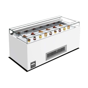 9- Cafe Glass Cakes Gabinete refrigerado Enfriamiento Congelador Show Case Soporte de exhibición de panadería para venta de sándwich <span class=keywords><strong>pequeño</strong></span> - Product Image 1