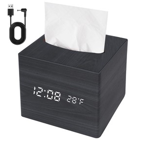 กล่องใส่กระดาษทิชชูไม้มะม่วงเพ้นท์มือ - สไตล์โบฮีเมียนชิค ขายส่ง - Product Image 1