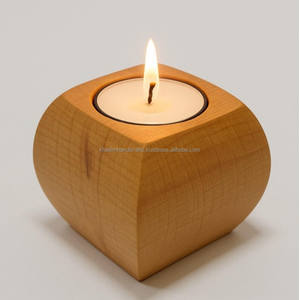 Support rustique en résine et en bois Fusion T-Light conçu pour une décoration intérieure durable et écologique et un éclairage festif - Product Image 6