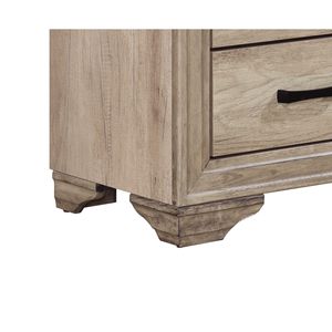 Comodino Contemporaneo in Melamina Laminata con Finitura Naturale e Cassetti per Camera da Letto - Product Image 6