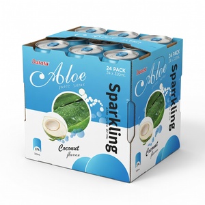 Boisson gazeuse Datafa Aloe Sparkling Juice au goût de noix de coco, canette de 320 ml, boisson gazeuse certifiée HALAL FSSC ISO HACCP - Product Image 6