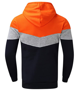 Sweat-shirt à capuche zippé en molleton 100% coton pour homme, coupe-vent, écologique, hiver, couleur et logo personnalisés, ODM OEM - Product Image 3