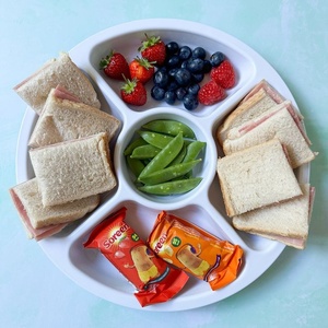 Assiette repas durable en bagasse à 7 compartiments pour la livraison de repas et les services de restauration collective, Présentation alimentaire 2026 - Product Image 2