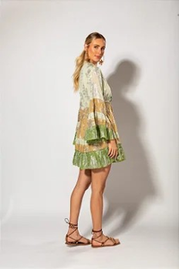 Robe longue bohème rose pour femme, sans manches, col carré, taille haute unie, volants élégants, tricotée, ample, écologique, été - Product Image 2