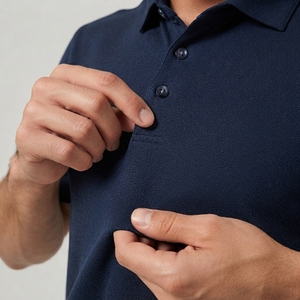 Polo de golf personnalisé pour homme, polo de performance à séchage rapide, polo de luxe pour homme, polo en coton de haute qualité pour homme - Product Image 4
