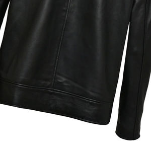 <b>Men's</b> Brown PU Leather Casual Dyed Eco-friendly Zipper Closure Solid Color Slim Fit Winter Wear OEM Service Motorcycle Jacket - Product Image 2