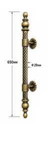 Euro Iron <b>Door</b> <b>Brass</b> Modern Kitchen Cabinet <b>Door</b> Handle 700mm Bar Style - Product Image 4