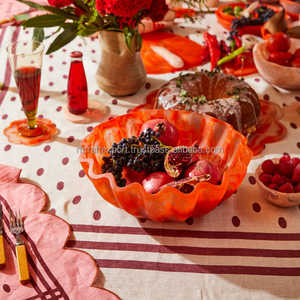 Bols à mélanger pour salade et fruits en résine de table de cuisine faits à la main couleur personnalisée vaisselle maison restaurant-nouveau design bol de service maison - Product Image 6