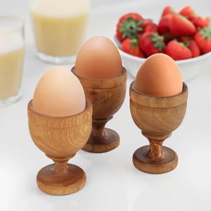 Large Capacity Wooden <b>Egg</b> Tray for Storing Farm Fresh <b>Eggs</b> Compact Wooden <b>Egg</b> Holder Tray for Small Kitchen Spaces at low cost - Product Image 1