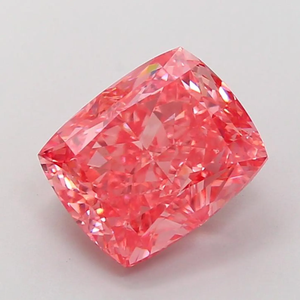 Wholesale lab grown IGI Certified Loose Diamond 4.47 Carat Cushion Fancy Vivid <b>Pink</b> For making jewelry - Product Image 2