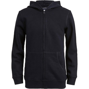<b>Men's</b> <b>Navy</b> Blue Max Zipper Hoodie Solid Casual Sweatshirts with Kangaroo Pocket 100% Cotton <b>Fleece</b> 450GSM <b>Men</b> Zipper Hoodies - Product Image 4