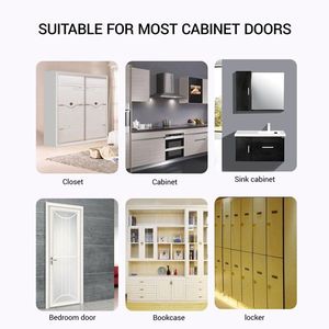 Tiradores y pomos de cajón en forma de T negros y dorados para armarios y puertas de cocina - Herrajes de primera calidad - Product Image 6