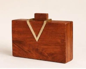 Bolso de Fiesta de Madera para Mujer, Bolso de Mano Hecho a Mano de Primera Calidad, Bolso de Noche de Madera Natural de Lujo con Acabado de Diseño Moderno - Product Image 4