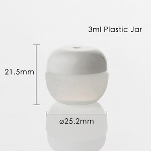 ขวดพลาสติกขนาดเล็ก3กรัมพร้อมฝาปิดสำหรับการดูแลผิวและครีมบำรุงรอบดวงตา - Product Image 2
